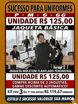 Jaqueta moletom flanelado básica masculina fenomenal