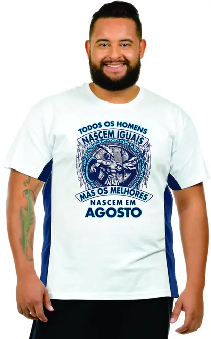 Camiseta plus size os melhores nascem em