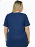 Blusa nova plus size gola redonda