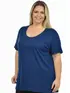 Blusa nova plus size gola redonda