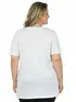 Blusa nova plus size gola redonda