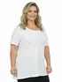 Blusa nova plus size gola redonda