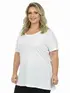 Blusa nova plus size gola redonda