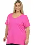 Blusa nova plus size gola redonda