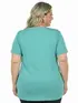 Blusa nova plus size gola redonda