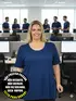 Blusa nova plus size gola redonda