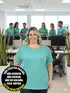 Blusa nova plus size gola redonda