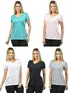 Kit 5 Blusas femininas Malha Fria Z