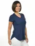 Blusa visco longa básica