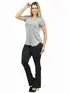 Blusa visco longa básica