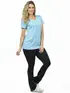 Blusa Longa Decote V Lisa Fenomenal
