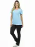 Blusa Longa Decote V Lisa Fenomenal
