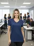 Blusa Longa Decote V Lisa Fenomenal