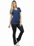 Blusa Longa Decote V Lisa Fenomenal