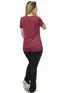 Blusa Longa Decote V Lisa Fenomenal