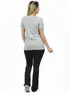Blusa Longa Decote V Lisa Fenomenal
