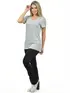 Blusa Longa Decote V Lisa Fenomenal