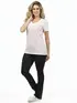 Blusa Longa Decote V Lisa Fenomenal