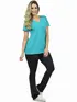 Blusa Longa Decote V Lisa Fenomenal