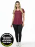 Blusa mullet gola redonda fenomenal(sem elasticidade)