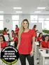 Blusa mullet gola redonda fenomenal(sem elasticidade)
