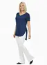 Blusa bx v longa
