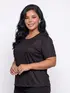 Blusa Plus Size Lisa Malha Fit Fenomenal (sem elasticidade)