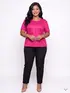 Blusa Plus Size Lisa Malha Fit Fenomenal (sem elasticidade)