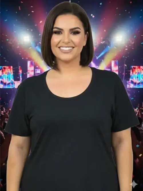 Blusa gola careca plus size fenomenal