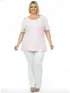 Blusa gola careca plus size fenomenal