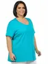 Blusa gola careca plus size fenomenal