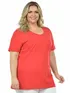 Blusa gola careca plus size fenomenal