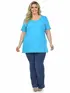 Blusa gola careca plus size fenomenal