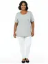 Blusa gola careca plus size fenomenal