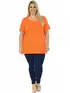 Blusa gola careca plus size fenomenal