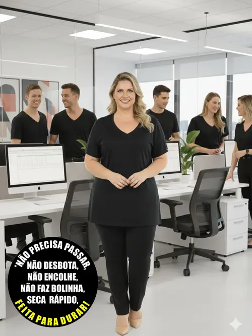 Blusa plus size malha fria z