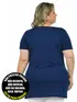 Blusa mullet plus size gola redonda fenomenal(sem elasticidade)