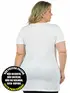 Blusa mullet plus size gola redonda fenomenal(sem elasticidade)