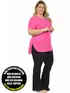 Blusa mullet plus size gola redonda fenomenal(sem elasticidade)