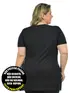 Blusa mullet plus size gola redonda fenomenal(sem elasticidade)