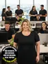 Blusa mullet plus size gola redonda fenomenal(sem elasticidade)