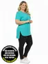 Blusa mullet plus size gola redonda fenomenal(sem elasticidade)