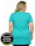 Blusa mullet plus size gola redonda fenomenal(sem elasticidade)