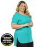 Blusa mullet plus size gola redonda fenomenal(sem elasticidade)
