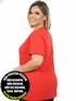 Blusa plus size fantastica lisa