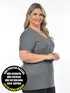 Blusa plus size fantastica lisa