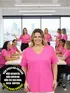 Blusa plus size fantastica lisa