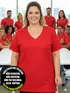 Blusa plus size fantastica lisa