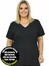 Blusa plus size fantastica lisa