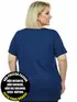 Blusa plus size fantastica lisa